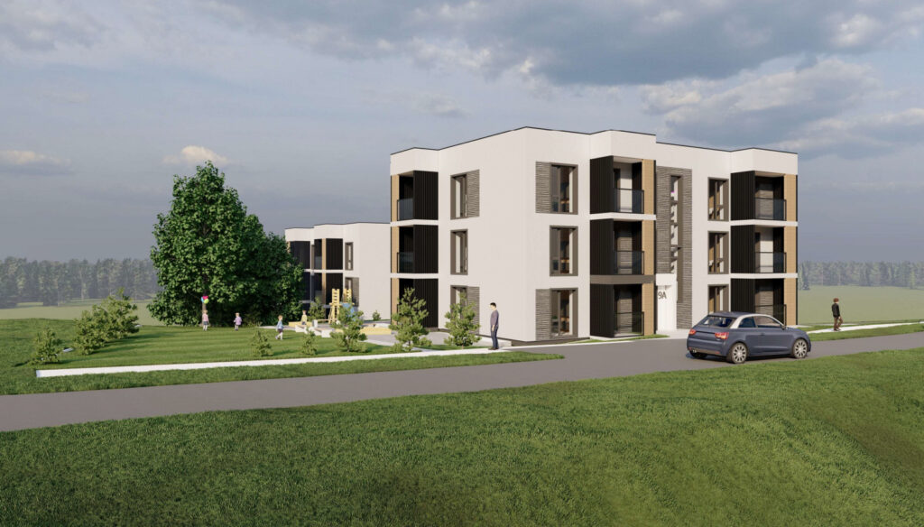 Pergalės g. 9A (Pergalės g. 9A, Riešės k., Avižienių sen.) - Daudzdzīvokļu nams - vizualizācija