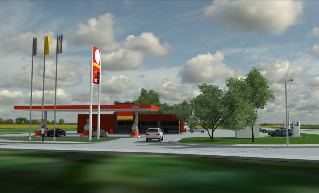 Circle K Prašiškių g. (Prašiškių g. 44, Vanaginės k., Riešės sen.) - Petrol station - visualization