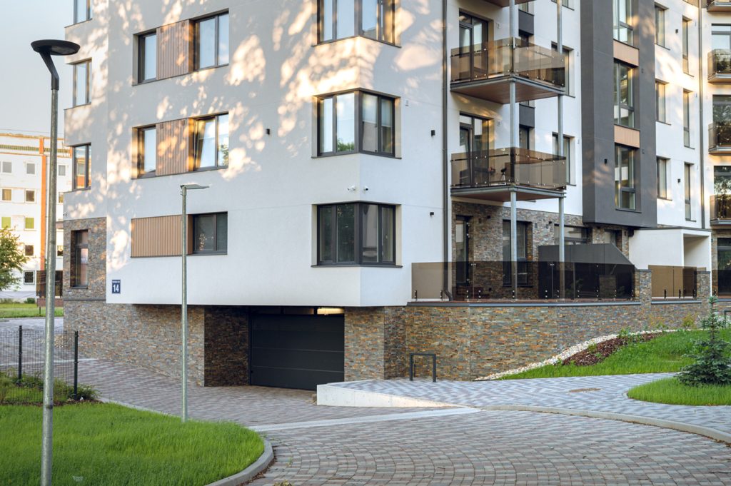 Nīcgales Spāres (Rumbulas iela 14) - Korterelamu - visuaalne