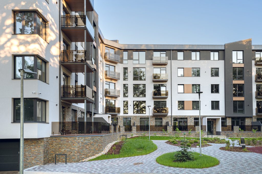 Nīcgales Spāres (Rumbulas iela 14) - Korterelamu - visuaalne