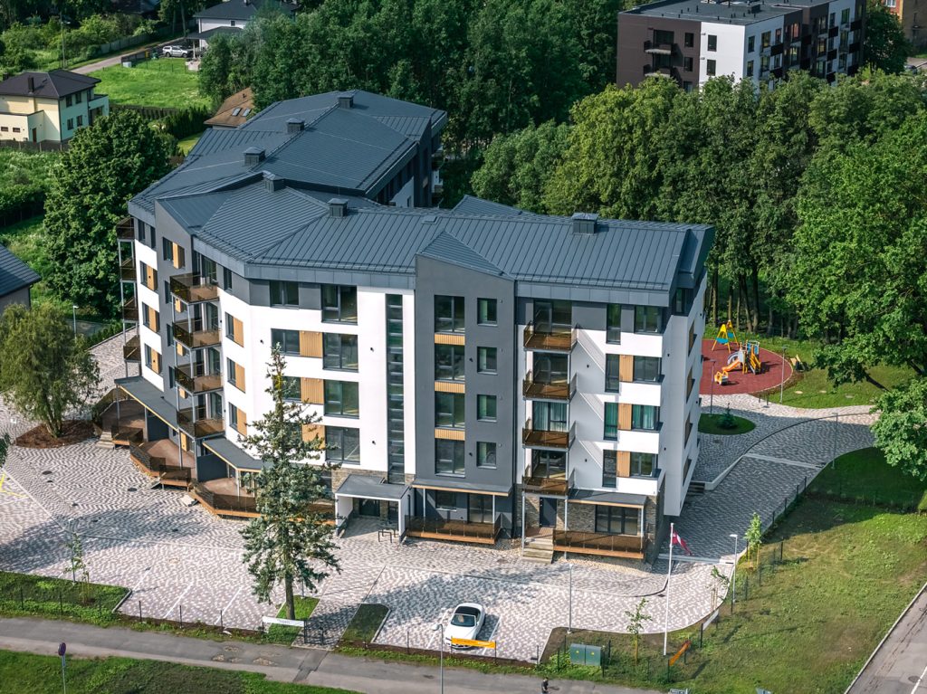 Nīcgales Spāres (Rumbulas iela 14) - Korterelamu - visuaalne