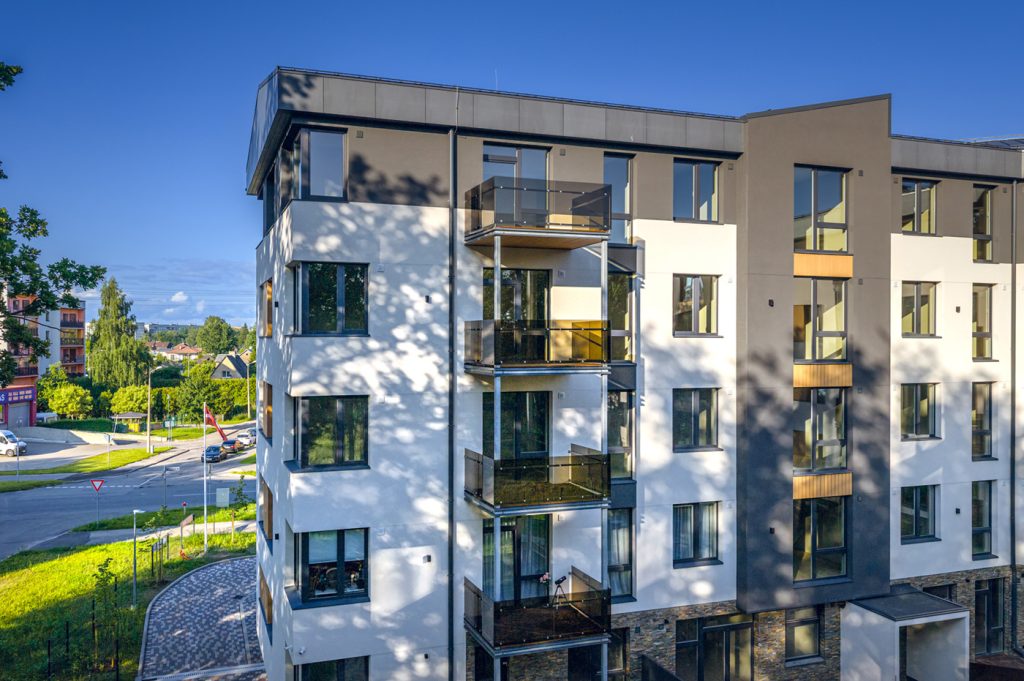 Nīcgales Spāres (Rumbulas iela 14) - Korterelamu - visuaalne