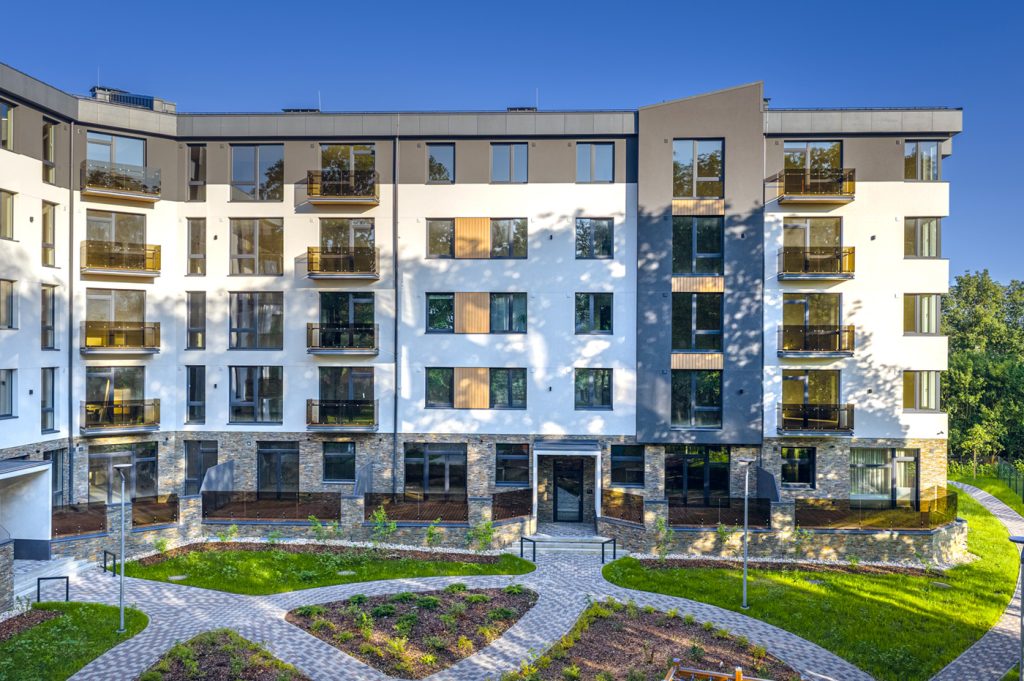 Nīcgales Spāres (Rumbulas iela 14) - Korterelamu - visuaalne