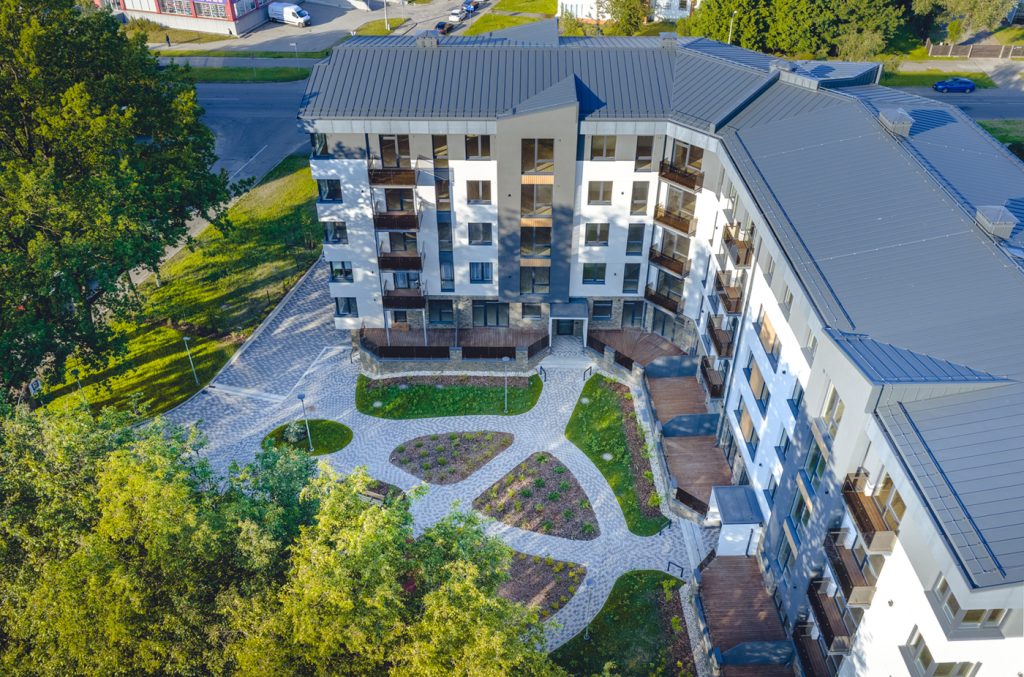 Nīcgales Spāres (Rumbulas iela 14) - Korterelamu - visuaalne