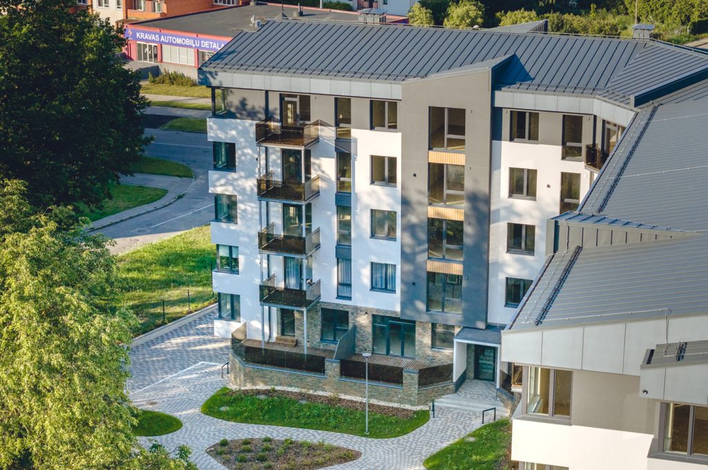 Nīcgales Spāres (Rumbulas iela 14) - Korterelamu - visuaalne