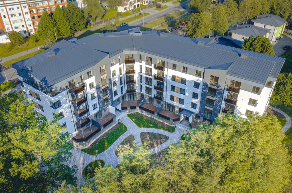 Nīcgales Spāres (Rumbulas iela 14) - Korterelamu - visuaalne