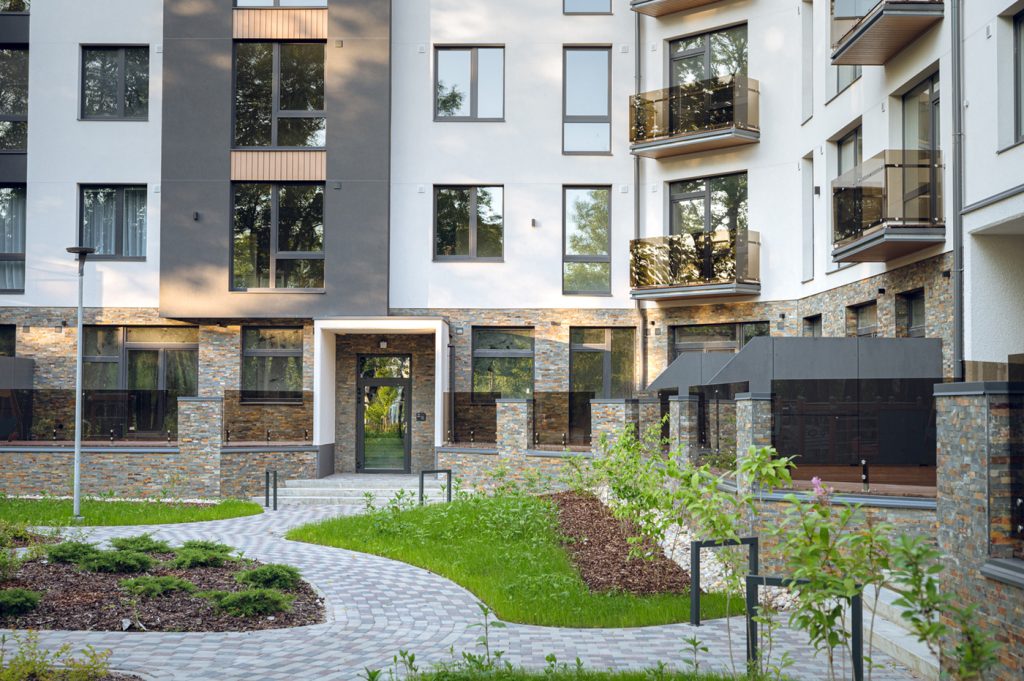 Nīcgales Spāres (Rumbulas iela 14) - Korterelamu - visuaalne