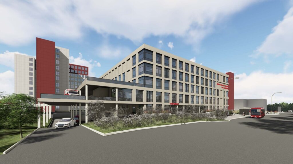 Santaros klinikų priėmimo korpusas (Santariškių g. 2) - Hospital - visualization