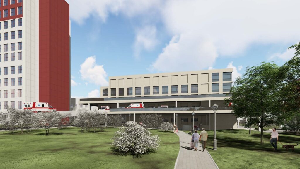 Santaros klinikų priėmimo korpusas (Santariškių g. 2) - Hospital - visualization