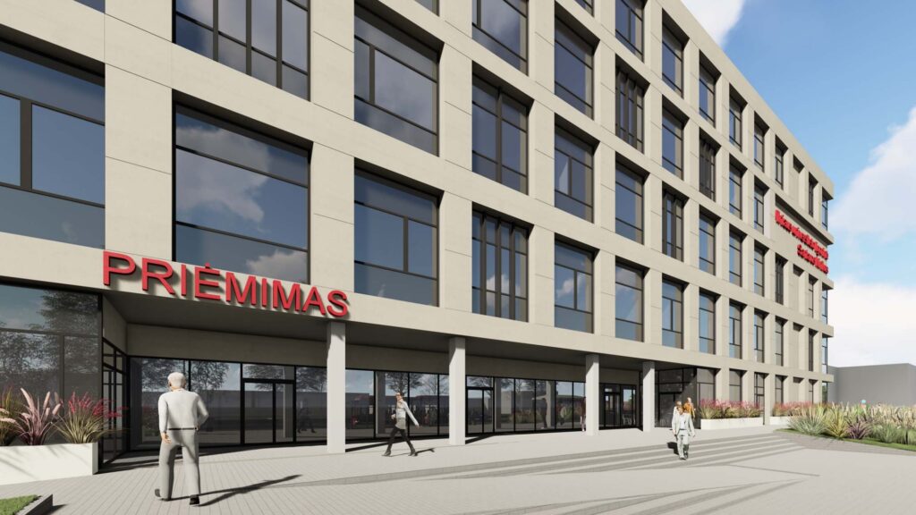 Santaros klinikų priėmimo korpusas (Santariškių g. 2) - Hospital - visualization