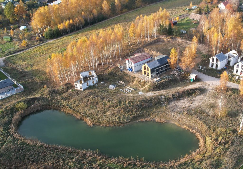 Beržų kampelis (Gluosnių g. 9A, 9B, 9C, Didžiasalio k.) - Row housing - construction photos