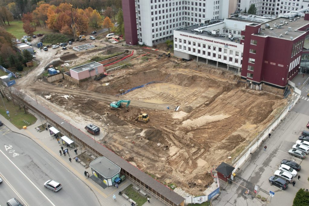 Santaros klinikų priėmimo korpusas (Santariškių g. 2) - Hospital - construction photos