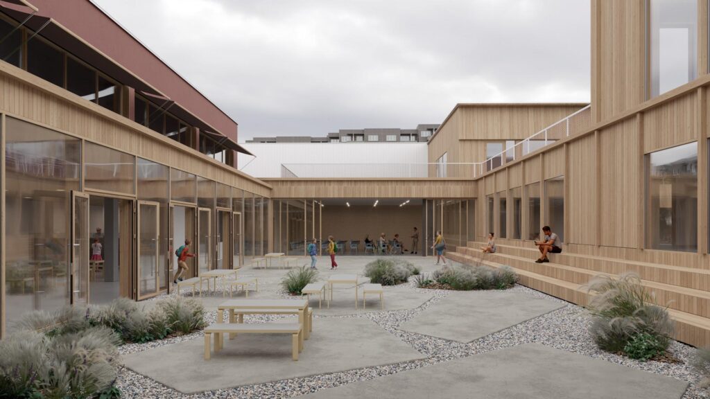 Šeškinės pradinės mokyklos rekonstrukcija (Šeškinės g. 15) - Primary and secondary education - visualization