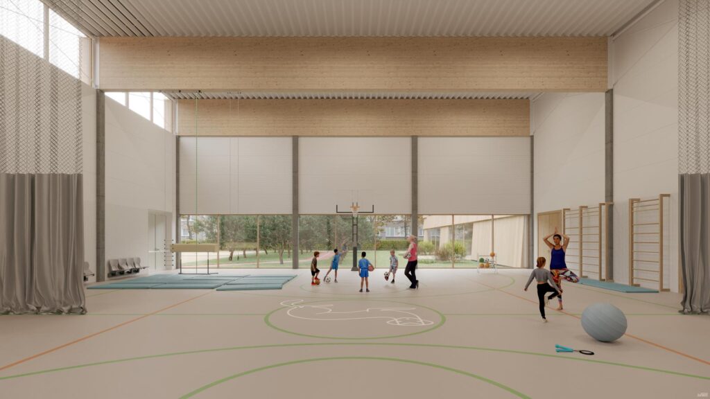 Šeškinės pradinės mokyklos rekonstrukcija (Šeškinės g. 15) - Primary and secondary education - visualization