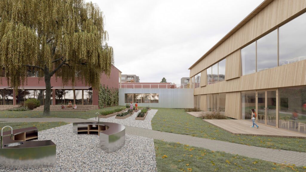 Šeškinės pradinės mokyklos rekonstrukcija (Šeškinės g. 15) - Primary and secondary education - visualization