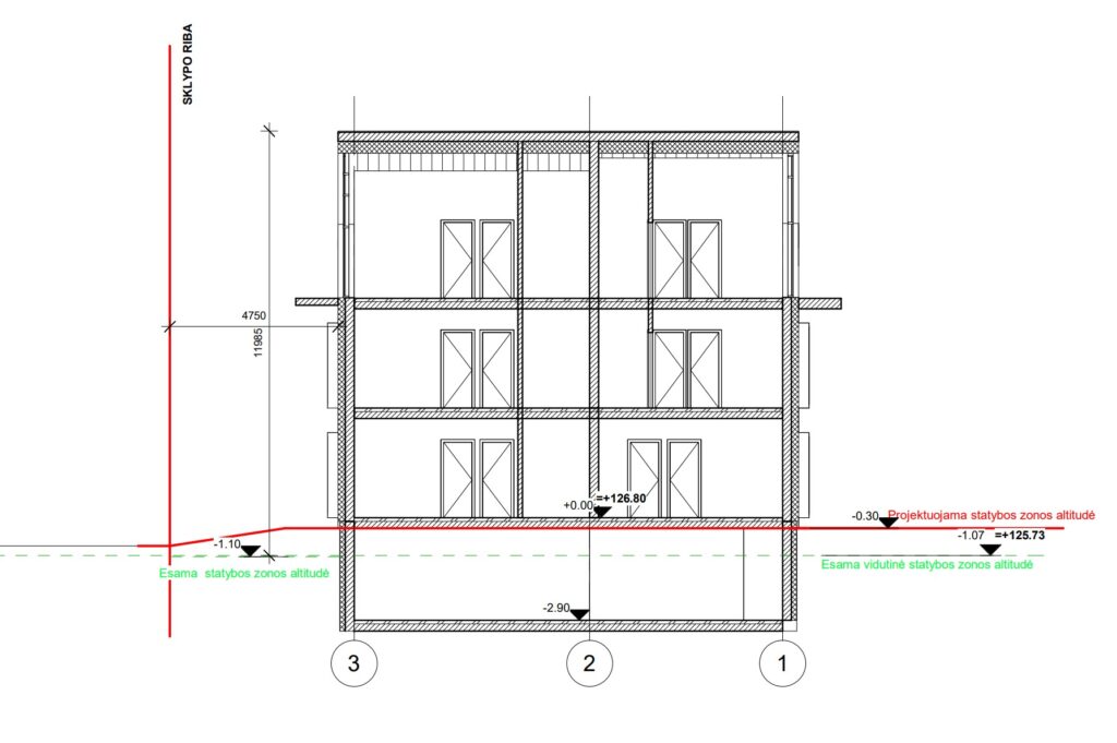 UP home 2 etapas (Paribio g. 3) - Row housing - visualization
