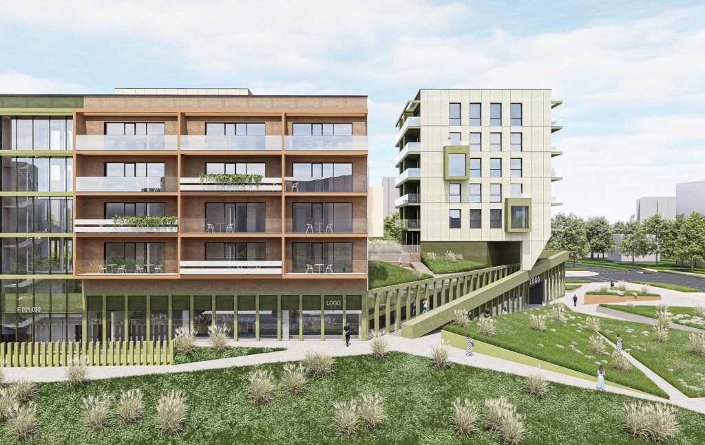 Fabijoniškių g. 2F (Fabijoniškių g. 2F) - Food store, Multi apartment - visualization