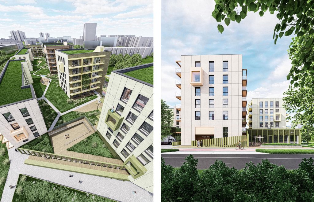 Fabijoniškių g. 2F (Fabijoniškių g. 2F) - Food store, Multi apartment - visualization