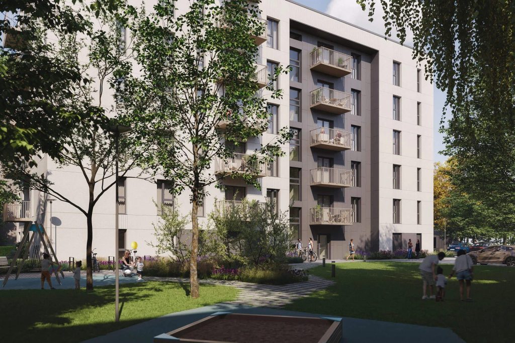 Nīcgales mājas (Nīcgales iela 17A) - Multi apartment - visualization