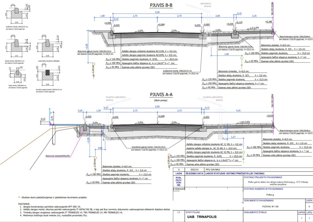 Pulko g. atkarpa ties Kavalrijų g. 137 (Pulko g.) - Road - visualization
