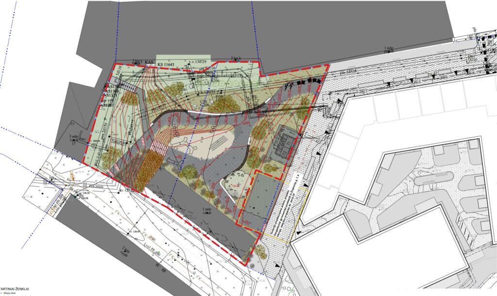Skveras ties K. Vanagėlio g. 4 ir 6 (K. Vanagėlio g.) - Square - visualization