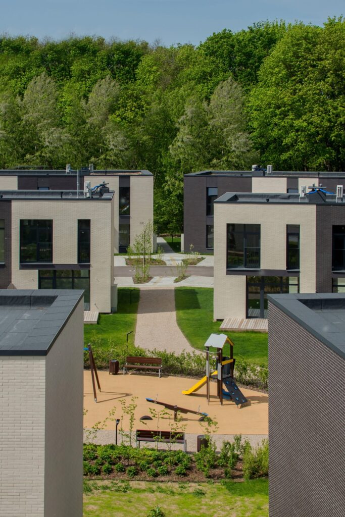 MO Garden 1 etapas (sublokuoti namai) (Mozūriškių g. 188, 200, 202, 204, 206, 208, 210, 212, 222, 224, 226, 228) - Row housing - visualization