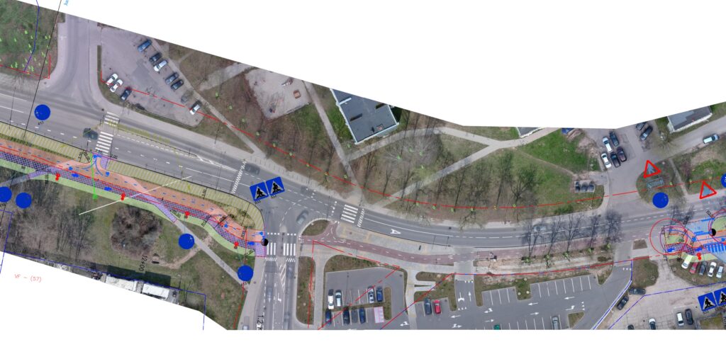 Dviračių takas Šiltnamių g. (Šiltnamių g.) - Bike path - visualization