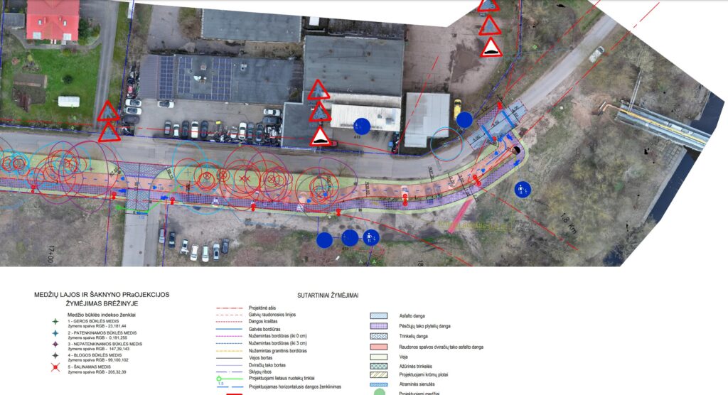 Dviračių takas Šiltnamių g. (Šiltnamių g.) - Bike path - visualization