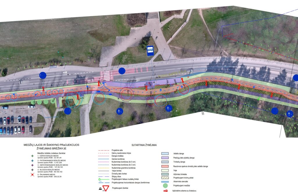 Dviračių takas Šiltnamių g. (Šiltnamių g.) - Bike path - visualization