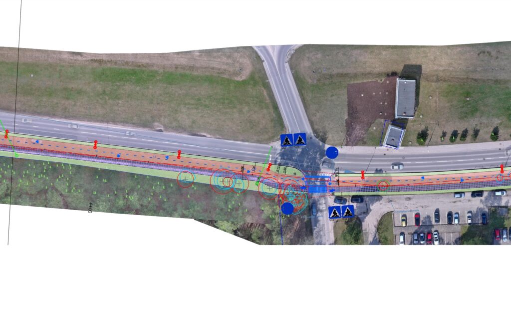 Dviračių takas Šiltnamių g. (Šiltnamių g.) - Bike path - visualization