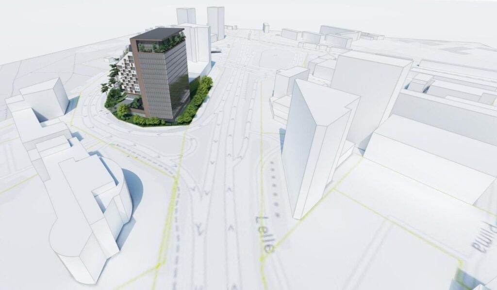 Järvevana tee 11 (Järvevana tee 11) - Daudzdzīvokļu nams, Nepārtikas veikals, Biroju centrs, Cita komerciāla, Autostāvvieta - vizualizācija