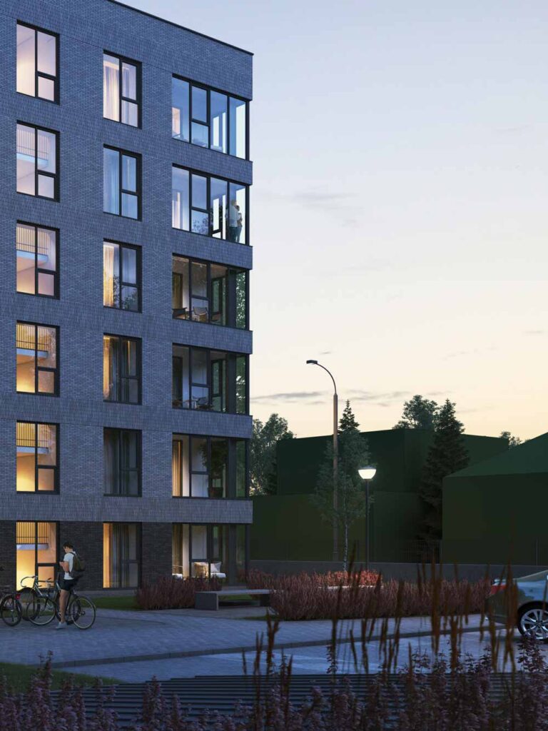 Beržų namai 2 etapas (A. Juozapavičiaus pr. 29C) - Multi apartment - visualization