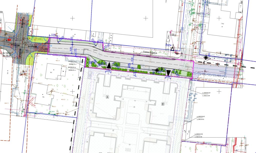 Daugėliškio ir Laumėnų g. ties Daugėliškio g. 33A (Daugėliškio g., Laumėnų g.) - Street - visualization