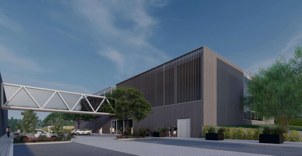 Naujamiesčio lengvosios atletikos maniežo plėtra (Žemaitės g. 6) - Sports arena - visualization