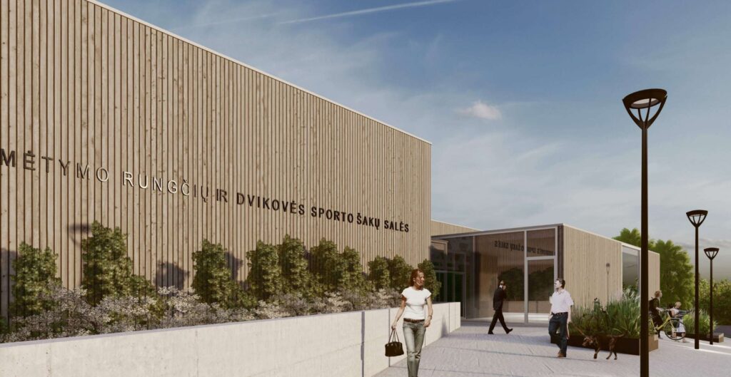 Naujamiesčio lengvosios atletikos maniežo plėtra (Žemaitės g. 6) - Sports arena - visualization
