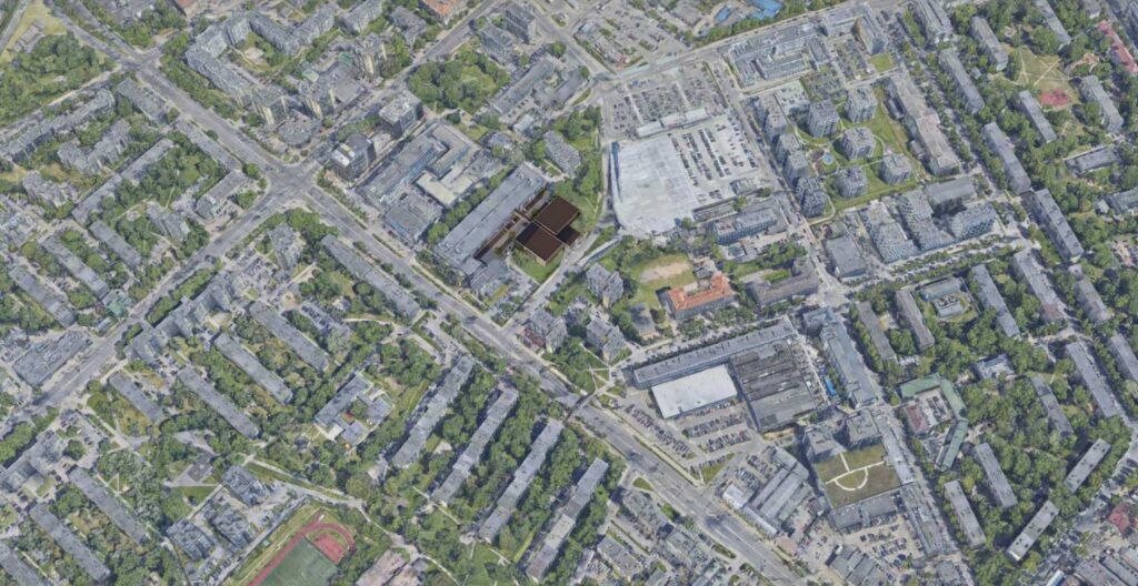 Naujamiesčio lengvosios atletikos maniežo plėtra (Žemaitės g. 6) - Sports arena - visualization