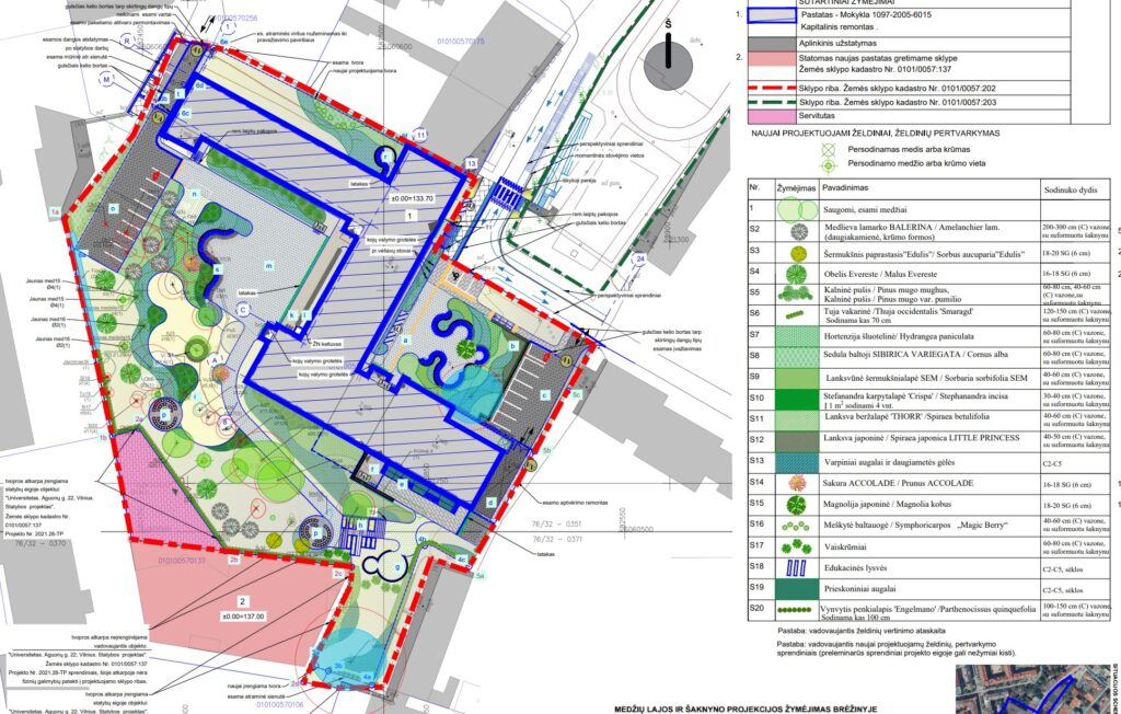 Vilniaus Adomo Mickevičiaus licėjaus kapitalinis remontas (Kruopų g. 11) - Primary and secondary education - visualization