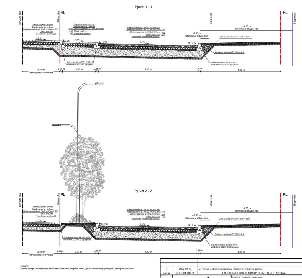 Krokuvos g. ties "Horizontai" (Krokuvos g.) - Tänav - visuaalne