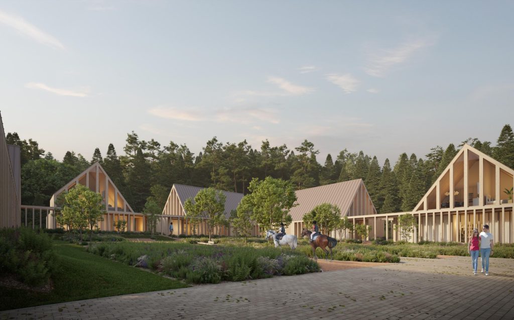 Belmonto žirgyno kompleksas (Belmonto g. 34B) - Hotel, Sports arena - visualization