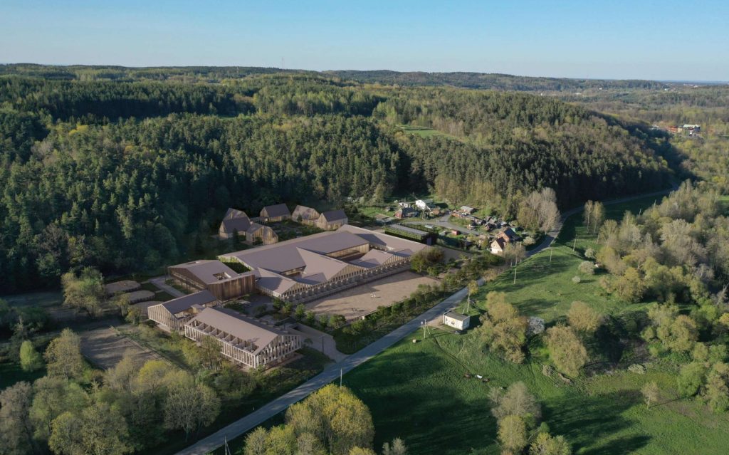 Belmonto žirgyno kompleksas (Belmonto g. 34B) - Hotel, Sports arena - visualization