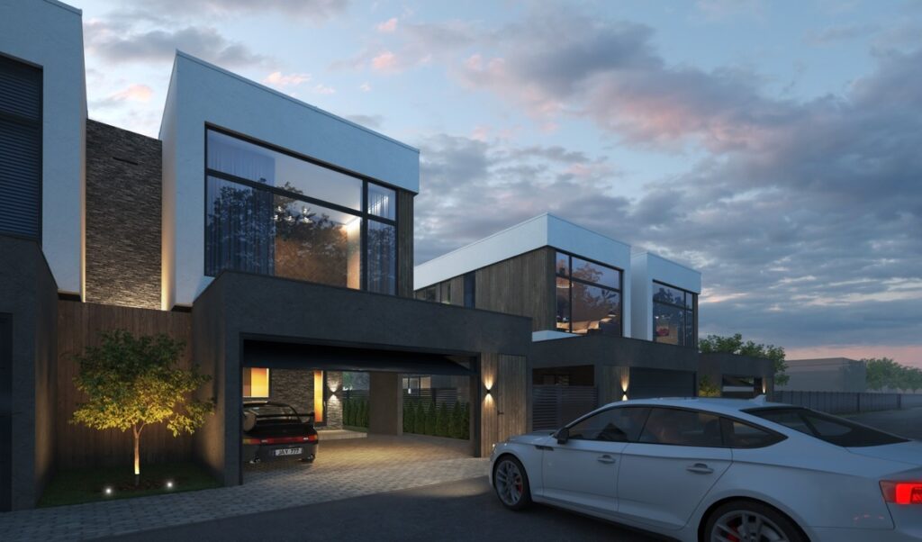 Kalnėnų rezidencijos (Rukainių g. 161, 163, 165, 167, 169, 171, 173, 175) - Row housing - visualization