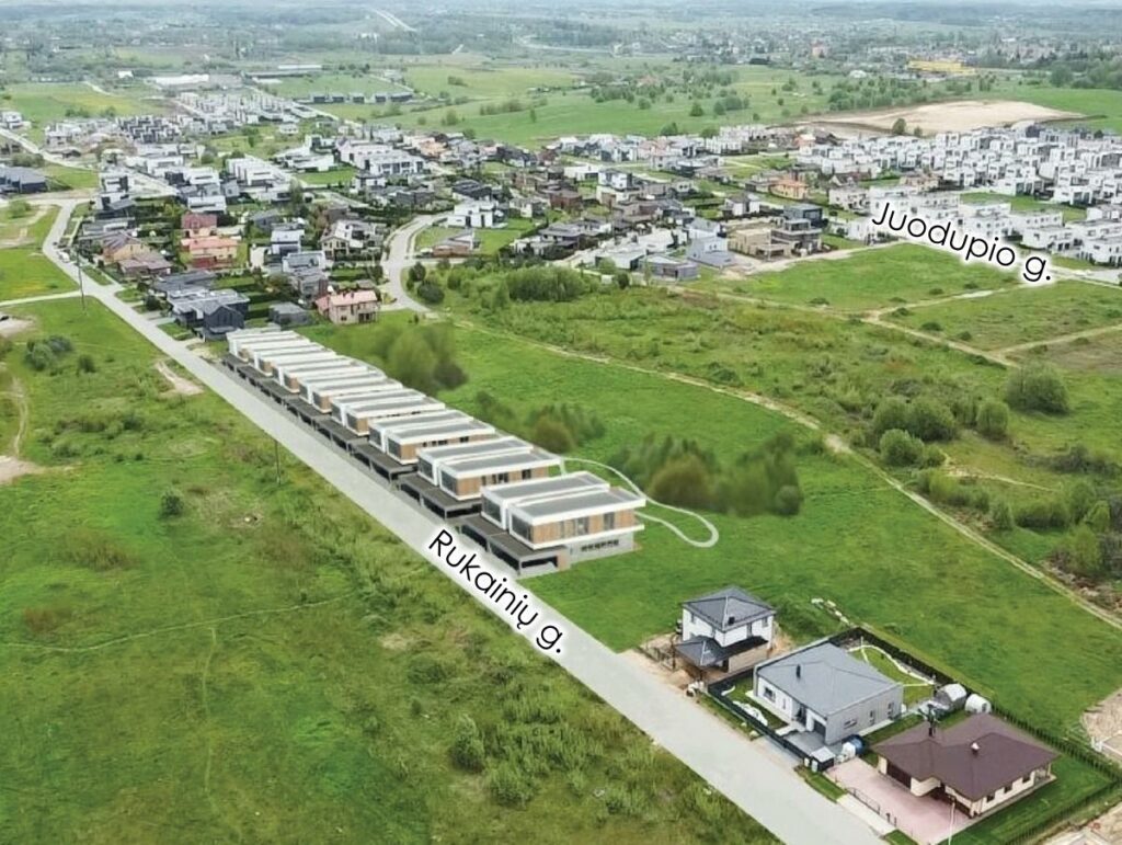 Kalnėnų rezidencijos (Rukainių g. 161, 163, 165, 167, 169, 171, 173, 175) - Row housing - visualization