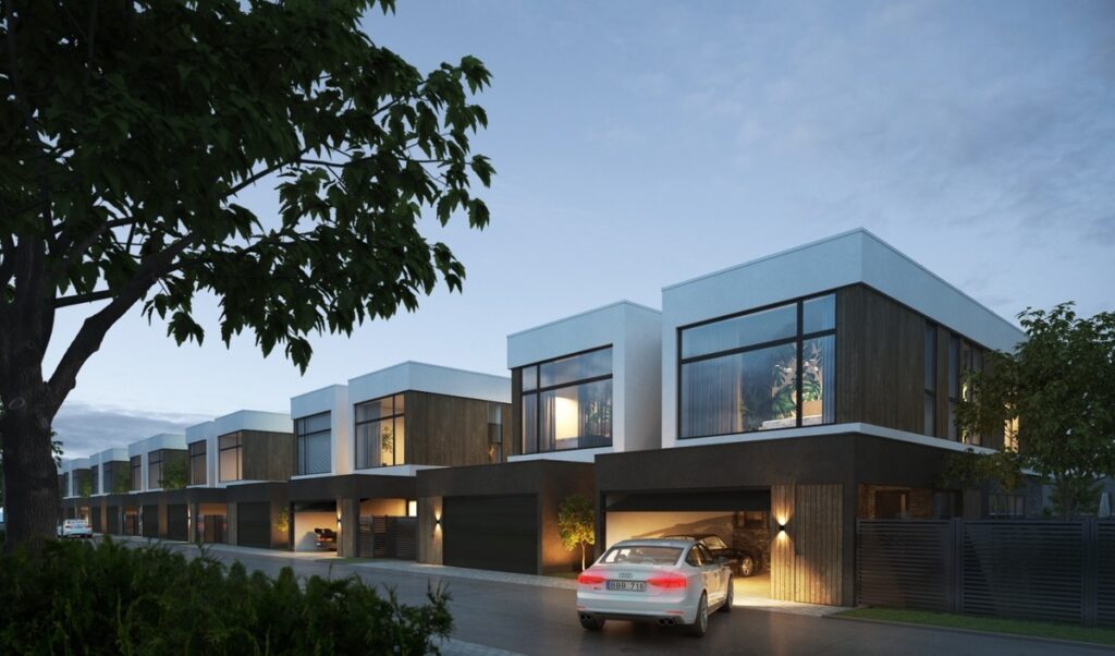 Kalnėnų rezidencijos (Rukainių g. 161, 163, 165, 167, 169, 171, 173, 175) - Row housing - visualization