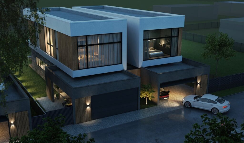 Kalnėnų rezidencijos (Rukainių g. 161, 163, 165, 167, 169, 171, 173, 175) - Row housing - visualization