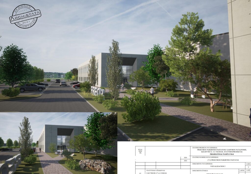 Kelmytės g. 15 (Kelmytės g. 15) - Light manufacturing, Shopping center - visualization