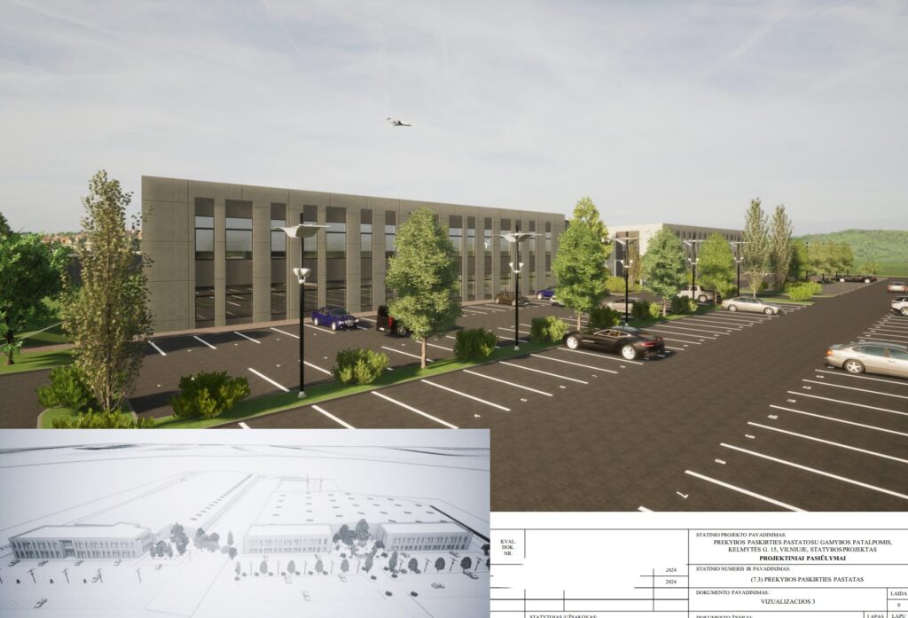 Kelmytės g. 15 (Kelmytės g. 15) - Light manufacturing, Shopping center - visualization