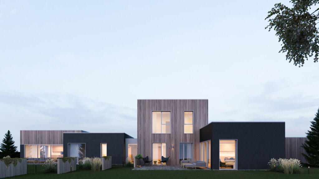 Keturlapio skveras (Spindulio g. 72, 74, 76, 78, 80, 82, 84, 86, 88, 90, 92, 94) - Eramajade rajoon, Ridaelamu - visuaalne