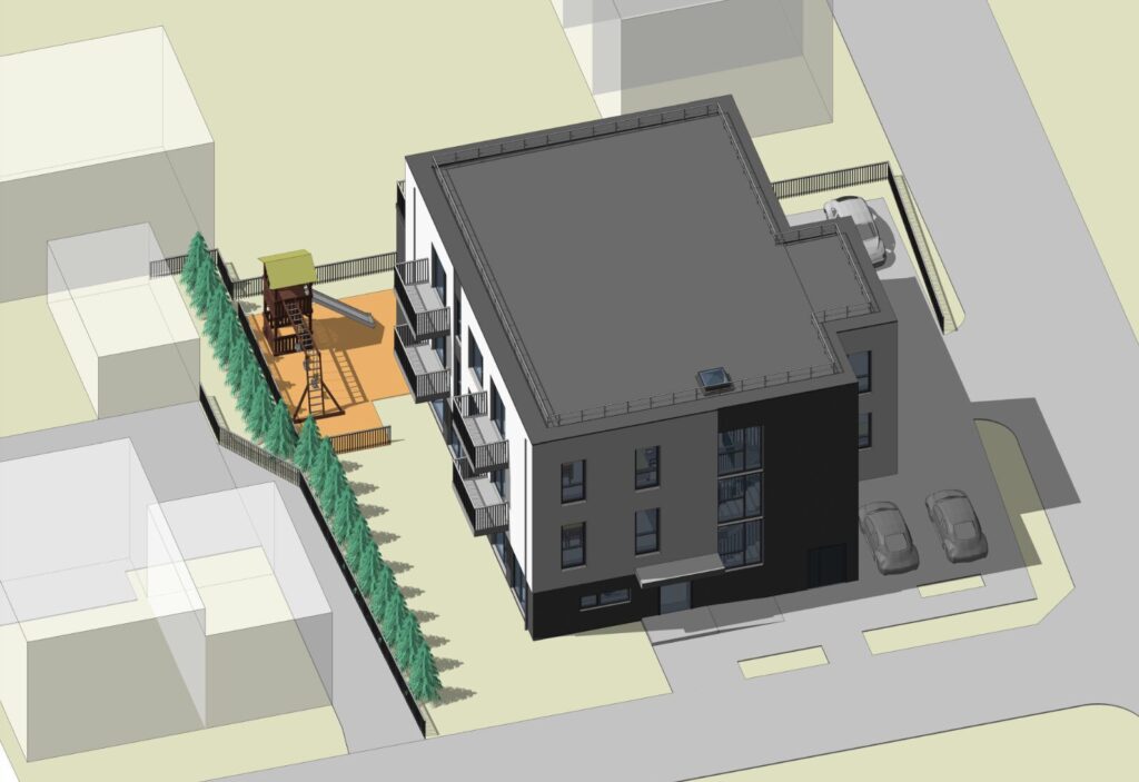 Šapiro namai (Latvių g. 23) - Multi apartment - visualization