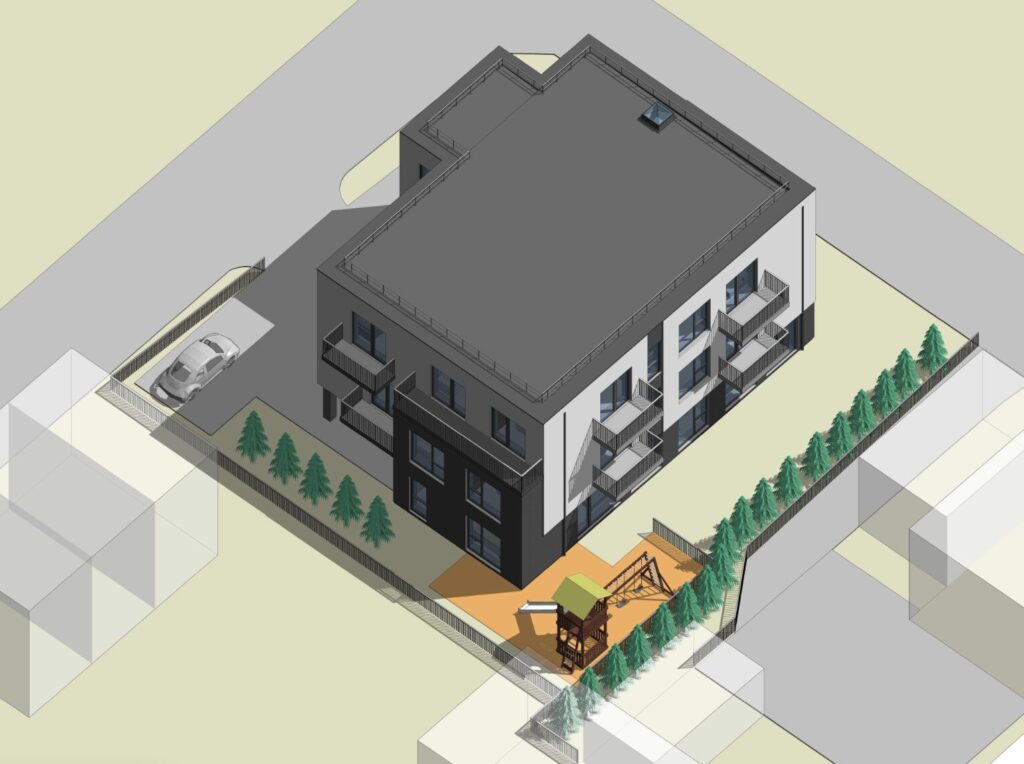 Šapiro namai (Latvių g. 23) - Multi apartment - visualization
