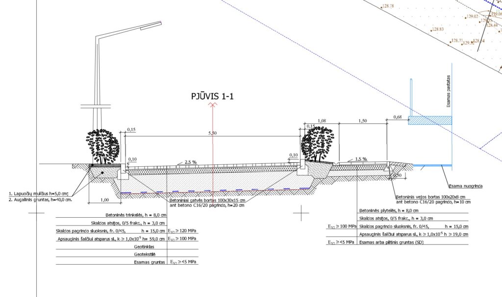 Privažiavimo kel. nuo Paribio g. iki Paribio g. 23E (Paribio g.) - Street - visualization
